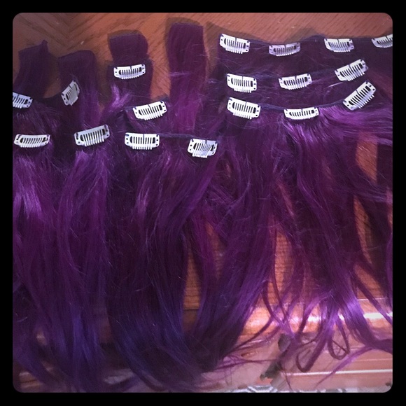 Accessories Purple Hair Extensions 13 Poshmark